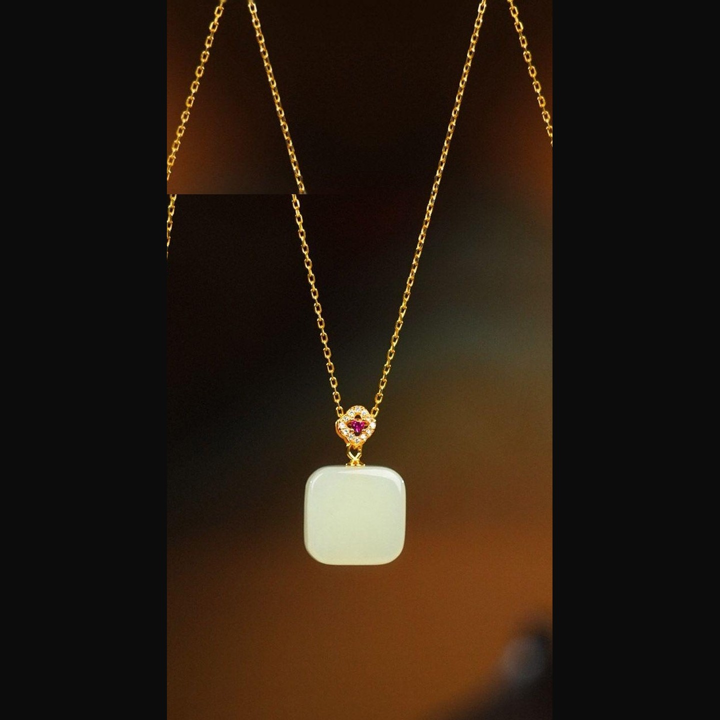Qinghai Hetian Nephrite Jade Pendant — nephrite jade, SKU D256