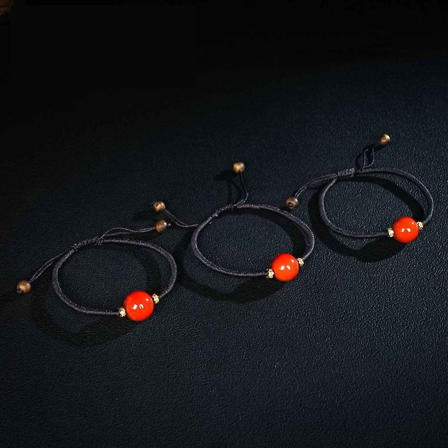 Sichuan Nanhong Agate Bracelet — nanhong agate, SKU DN11