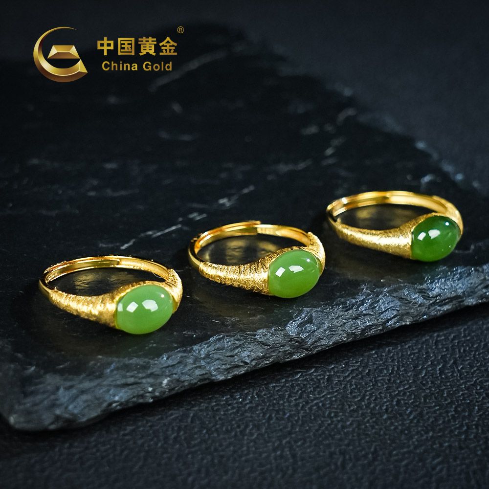 Russian Green Nephrite Jade Ring — Russian jade