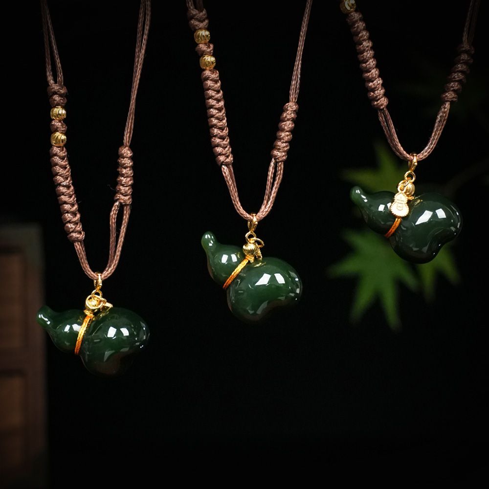 Russian Green Nephrite Jade Pendant — Russian jade