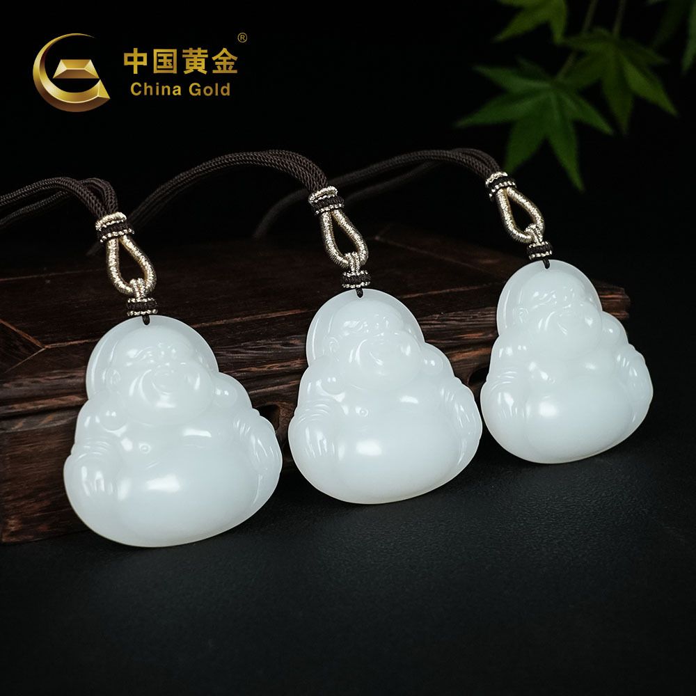 Russian White Nephrite Jade Pendant — Russian jade
