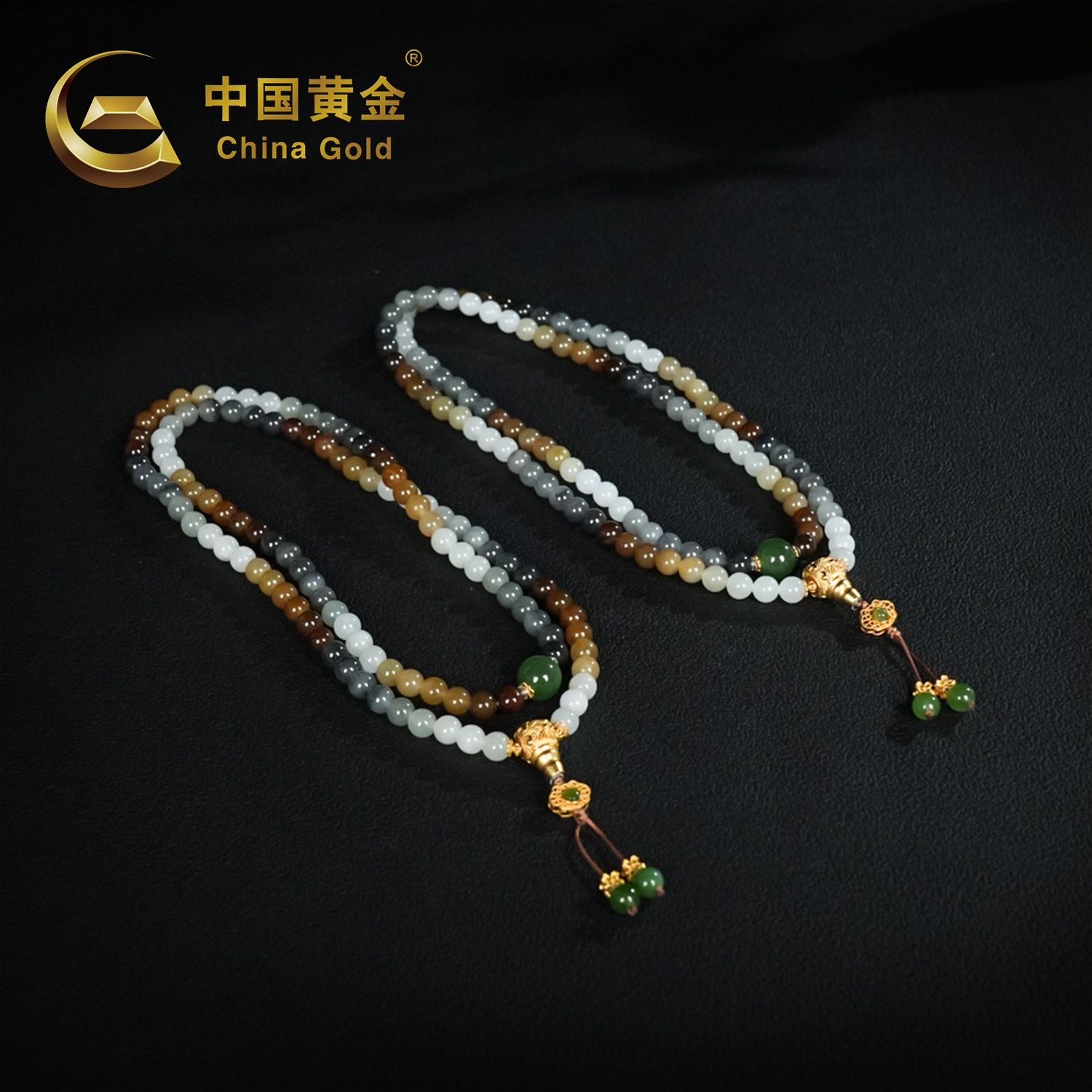 Xinjiang Hetian Nephrite Jade Beaded Bracelet — Xinjiang jade
