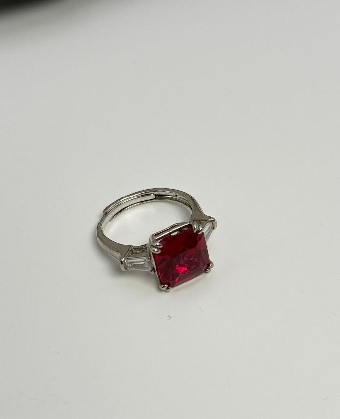 Red Lab-created Ruby Ring — lab-created ruby, SKU JW-013