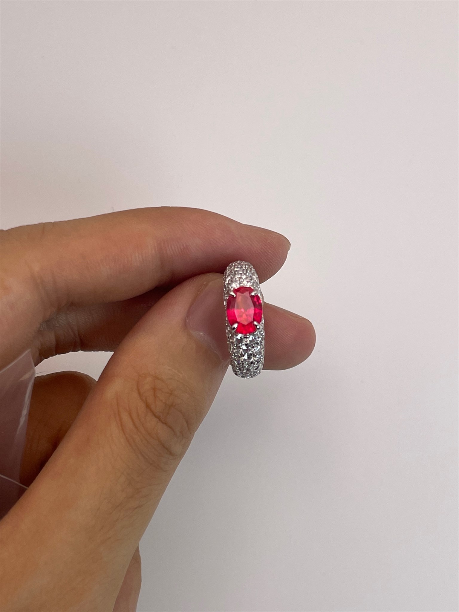 Red Lab-created Ruby Ring — lab-created ruby, SKU JW-064