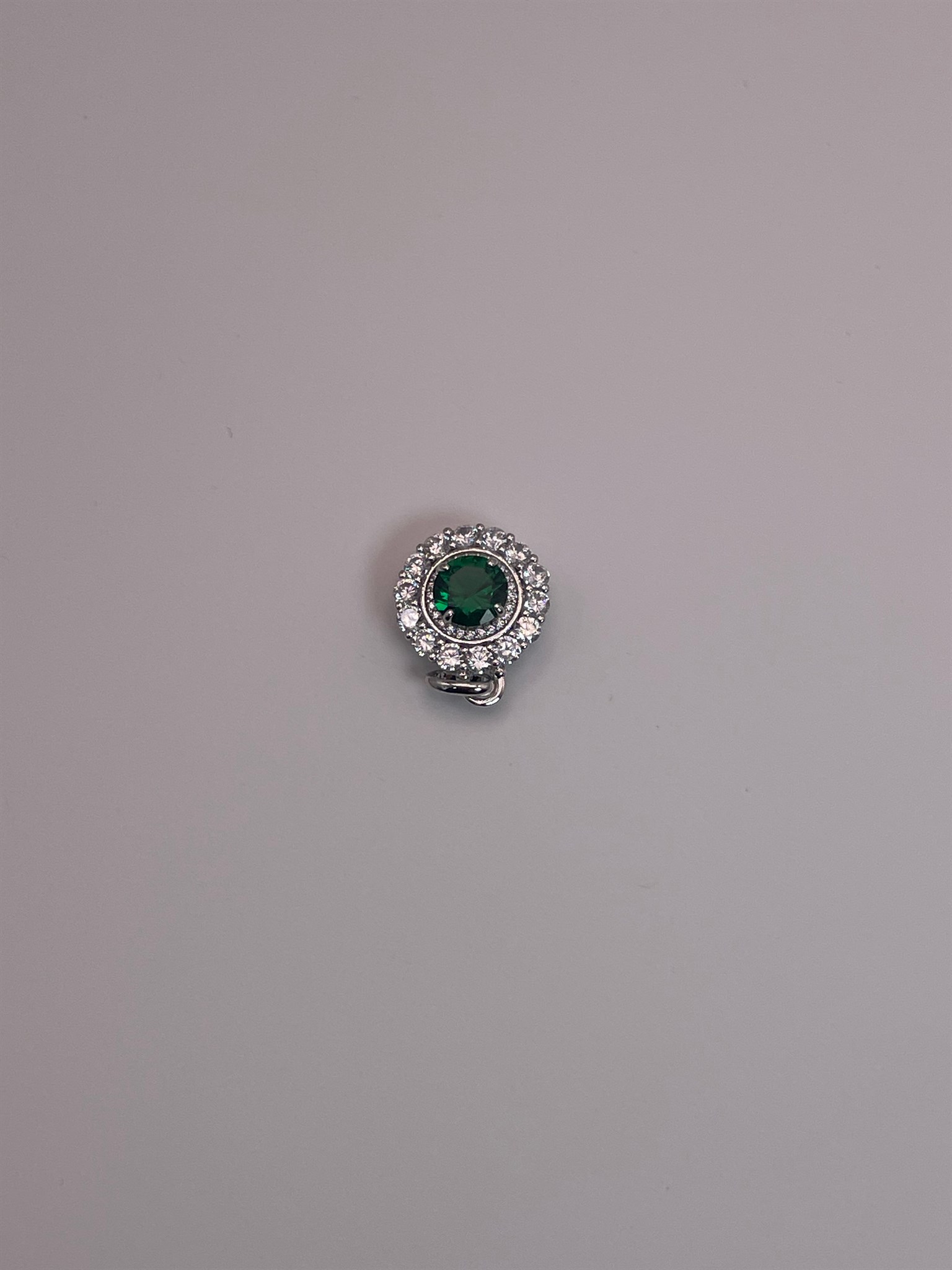 Green Lab-created Gem Pendant (chain not included) — lab-created gem, SKU JW-065