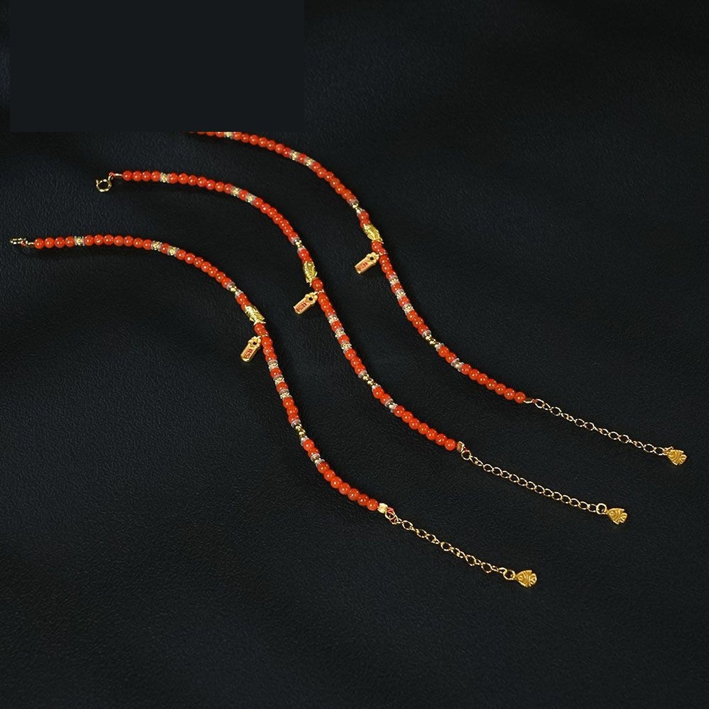 Sichuan Nanhong Agate Bracelet — nanhong agate, SKU Z609